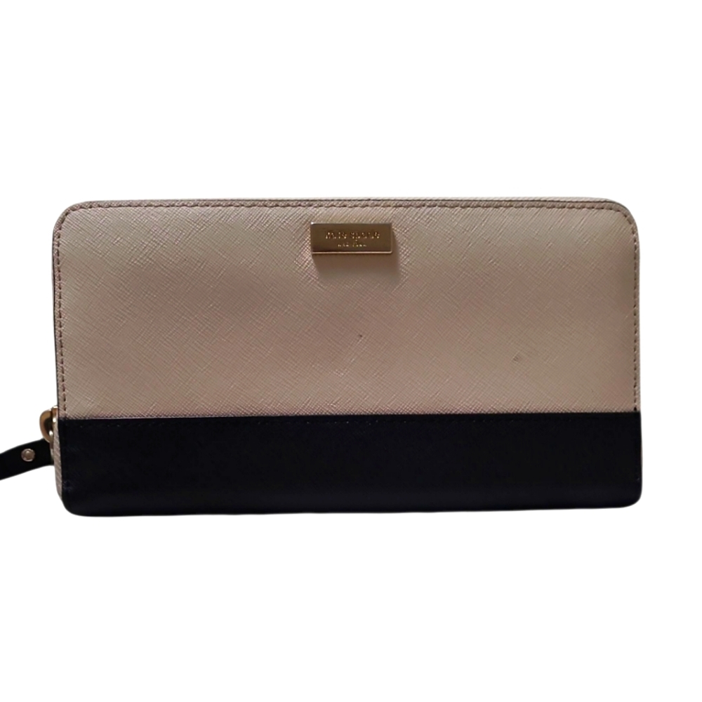 Kate Spade Neda Newbury Lane Zip-Around Wallet Mousfro/Black
